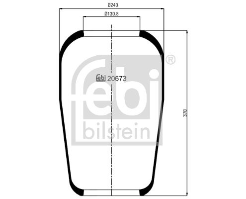 FEBI BILSTEIN Кожух пневматической рессоры 20673